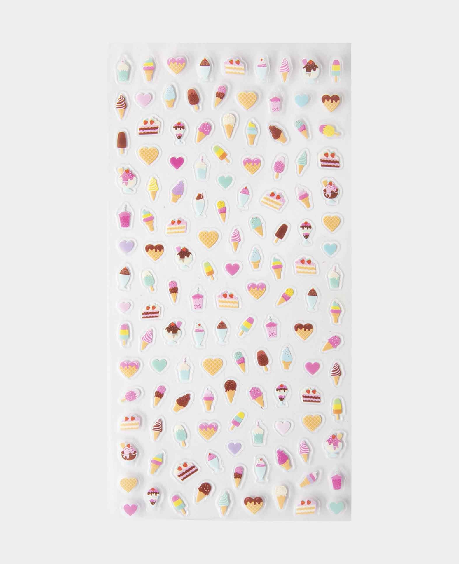 Mini Stickers Ice Cream, 9 x 21 cm, 1 sheet