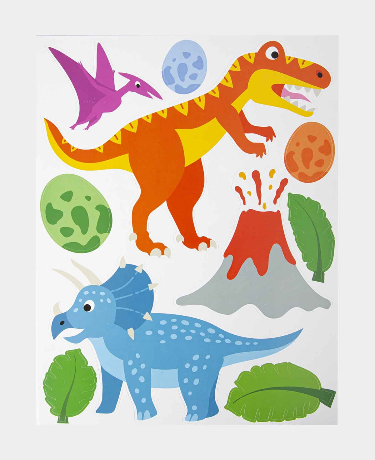 Sticker fenêtre Dino, 20 x 30,5 cm, 1 feuille