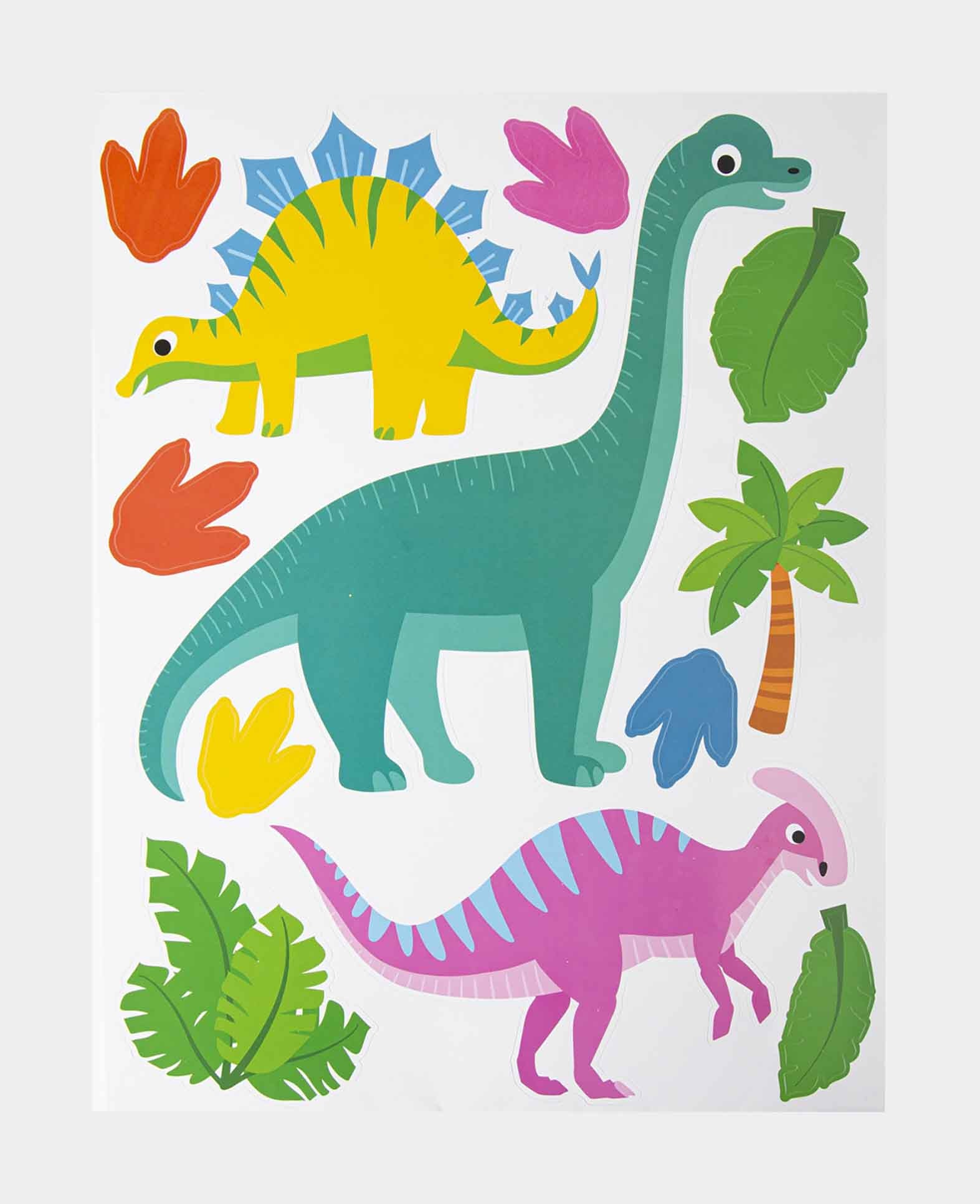 Sticker fenêtre Dino, 20 x 30,5 cm, 1 feuille