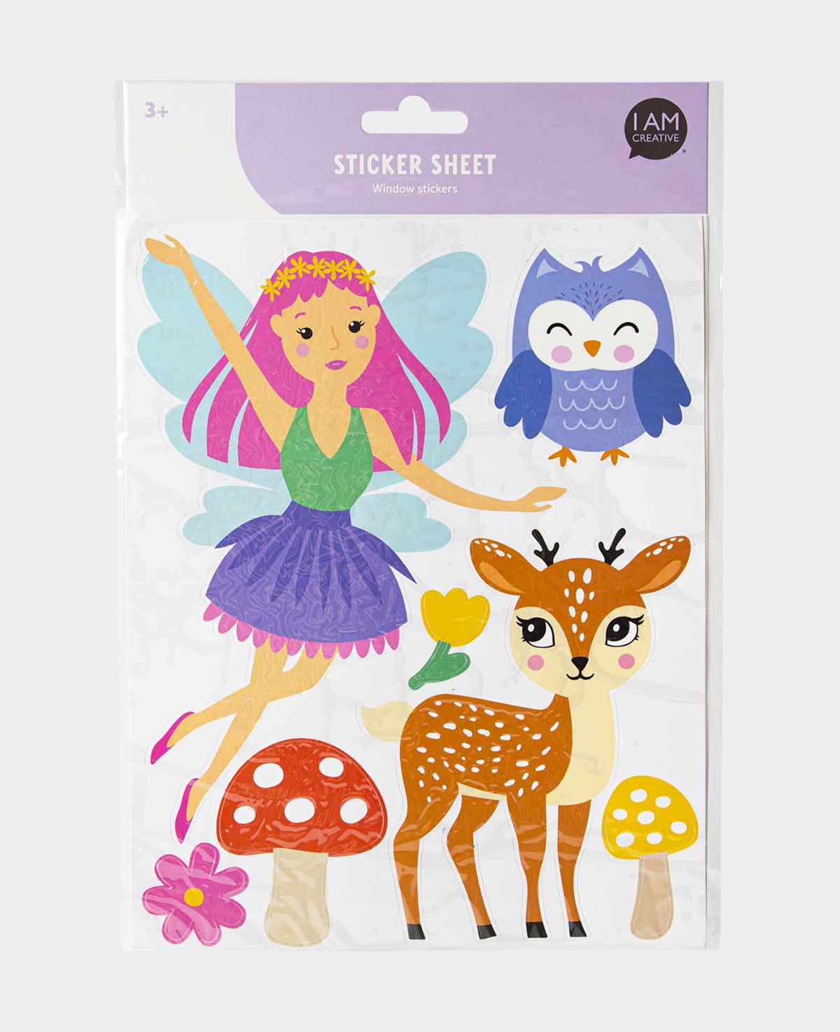 Sticker fenêtre fée, 20 x 30,5 cm, 1 feuille