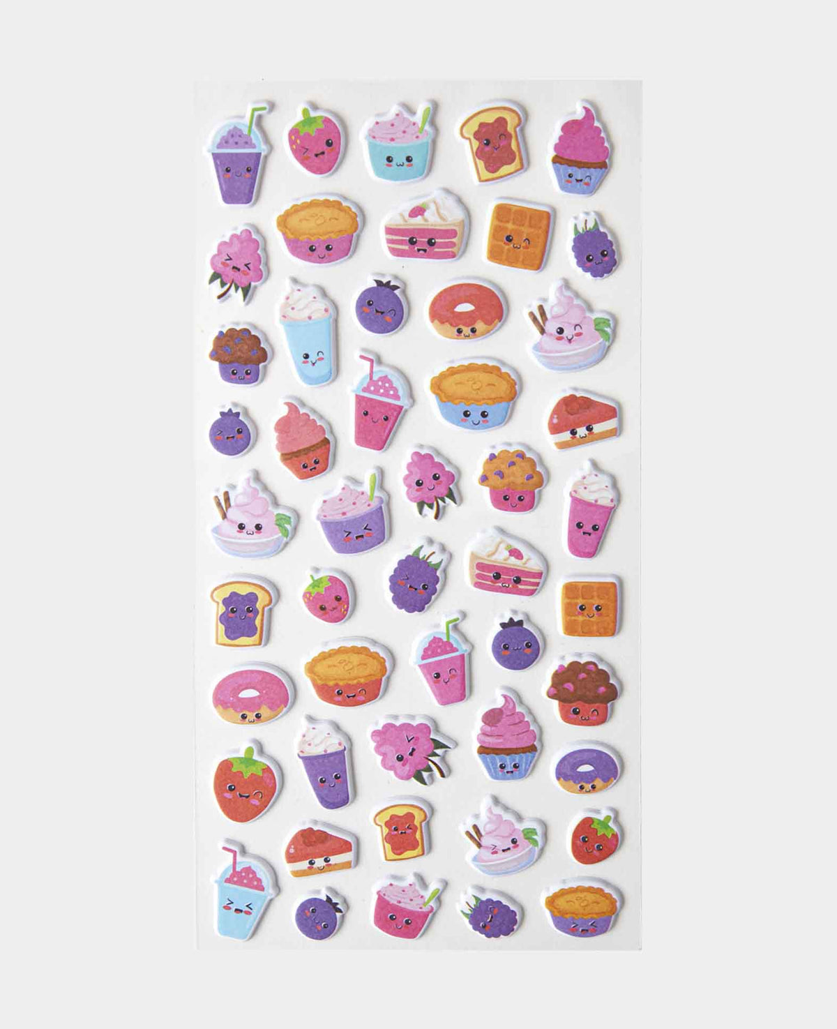 Puffy Smoothie Mini-Stickers, 9 x 21 cm, 1 sheet