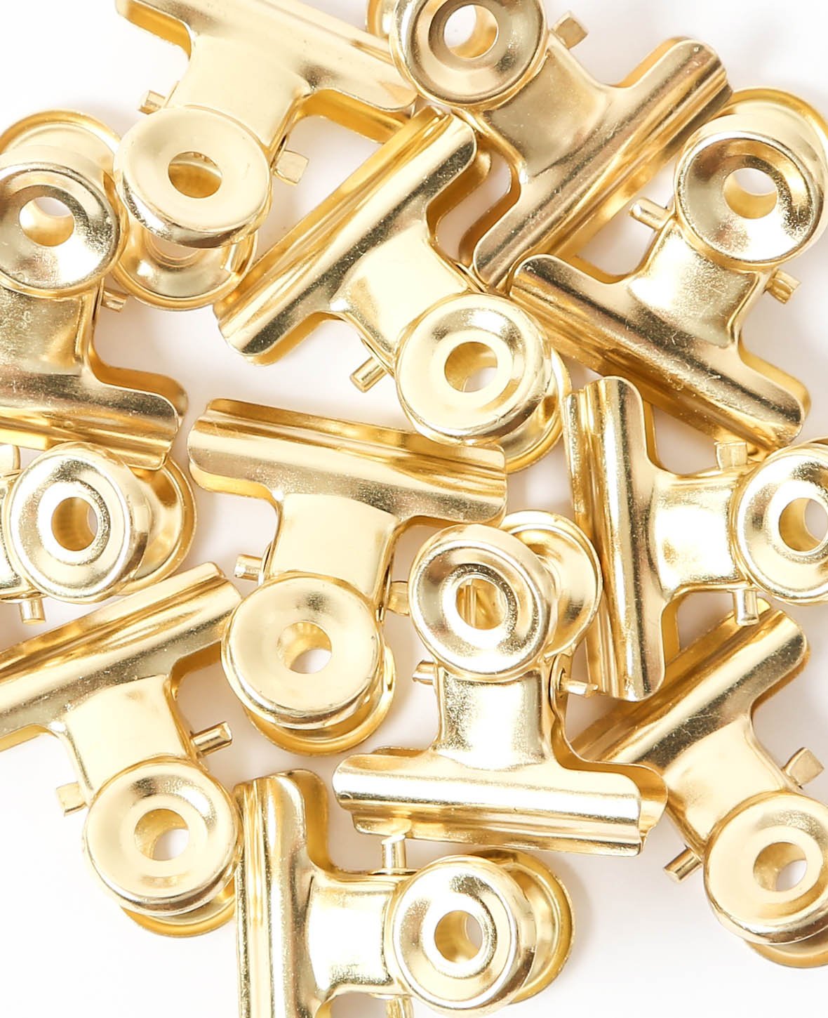 Clips, doré, 12 pièces, Set II