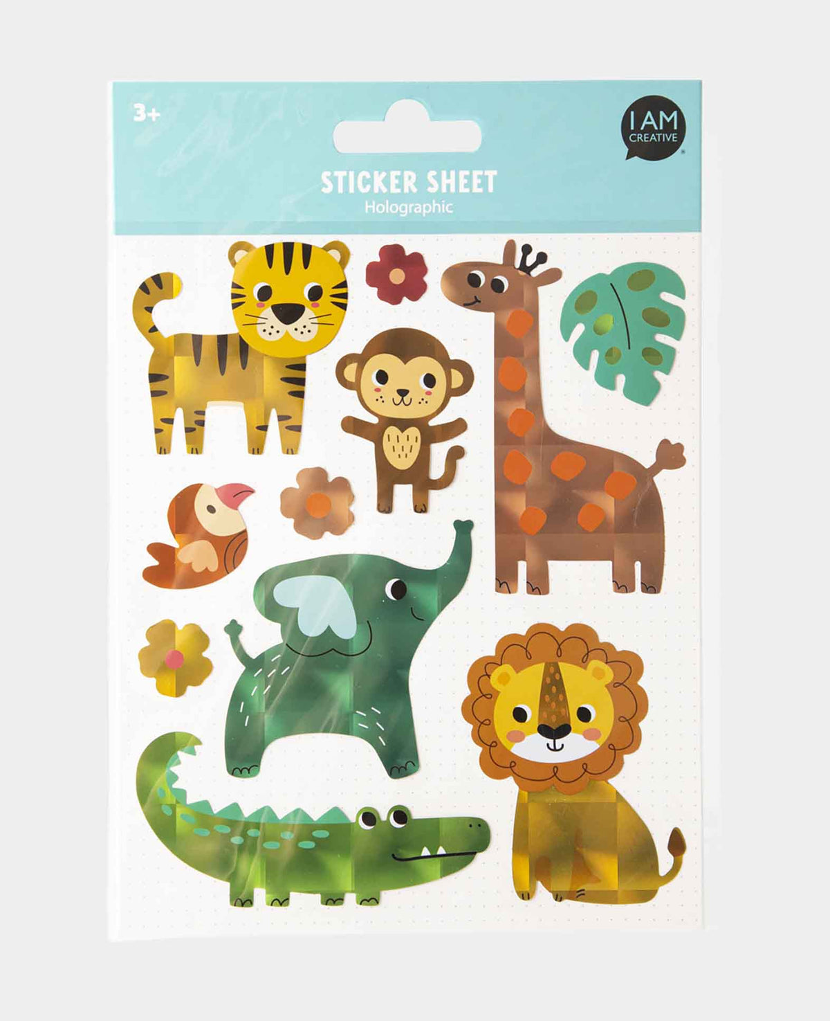 Sticker Holograph Dschungel, A5, 1 Bogen