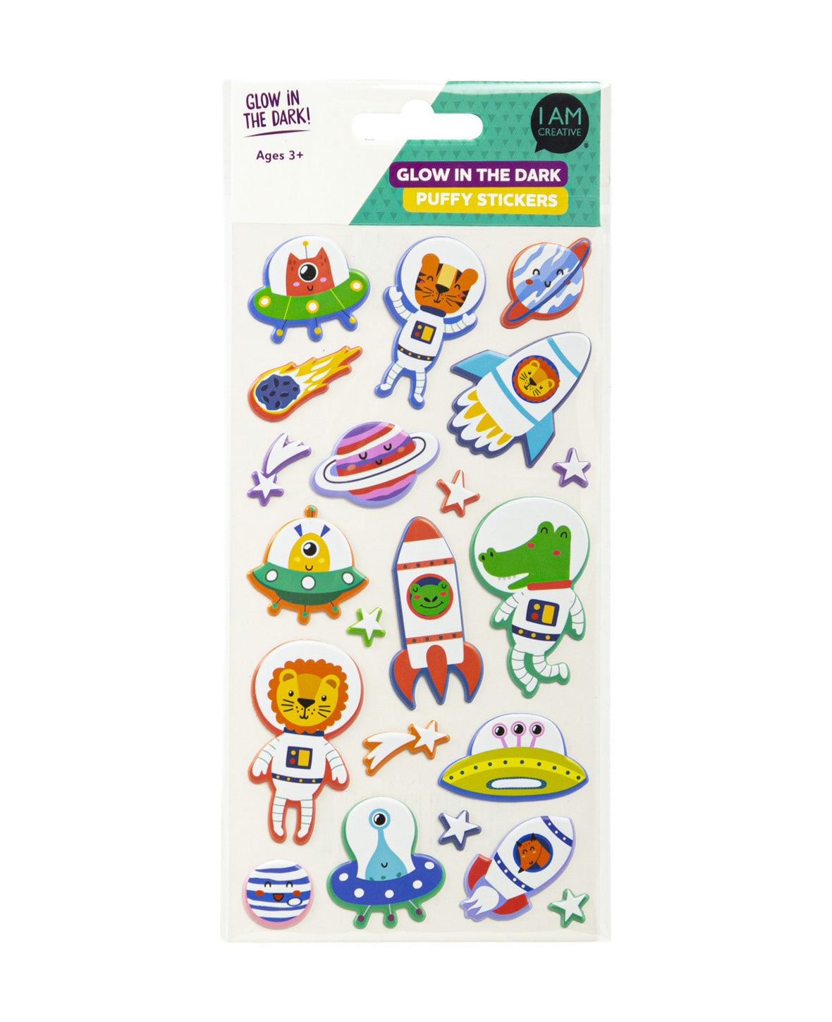 Puffy-Sticker Glow in the Dark, Weltall