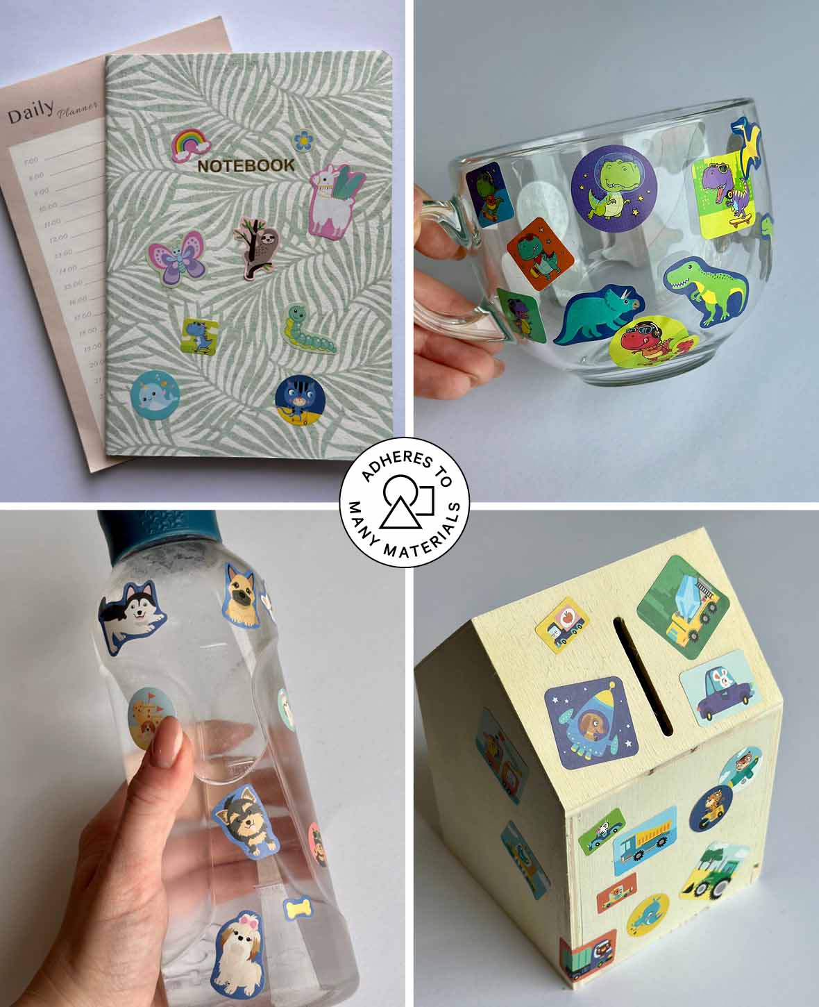 Stickerbook Roboter, Bunt, 15 x 24 cm