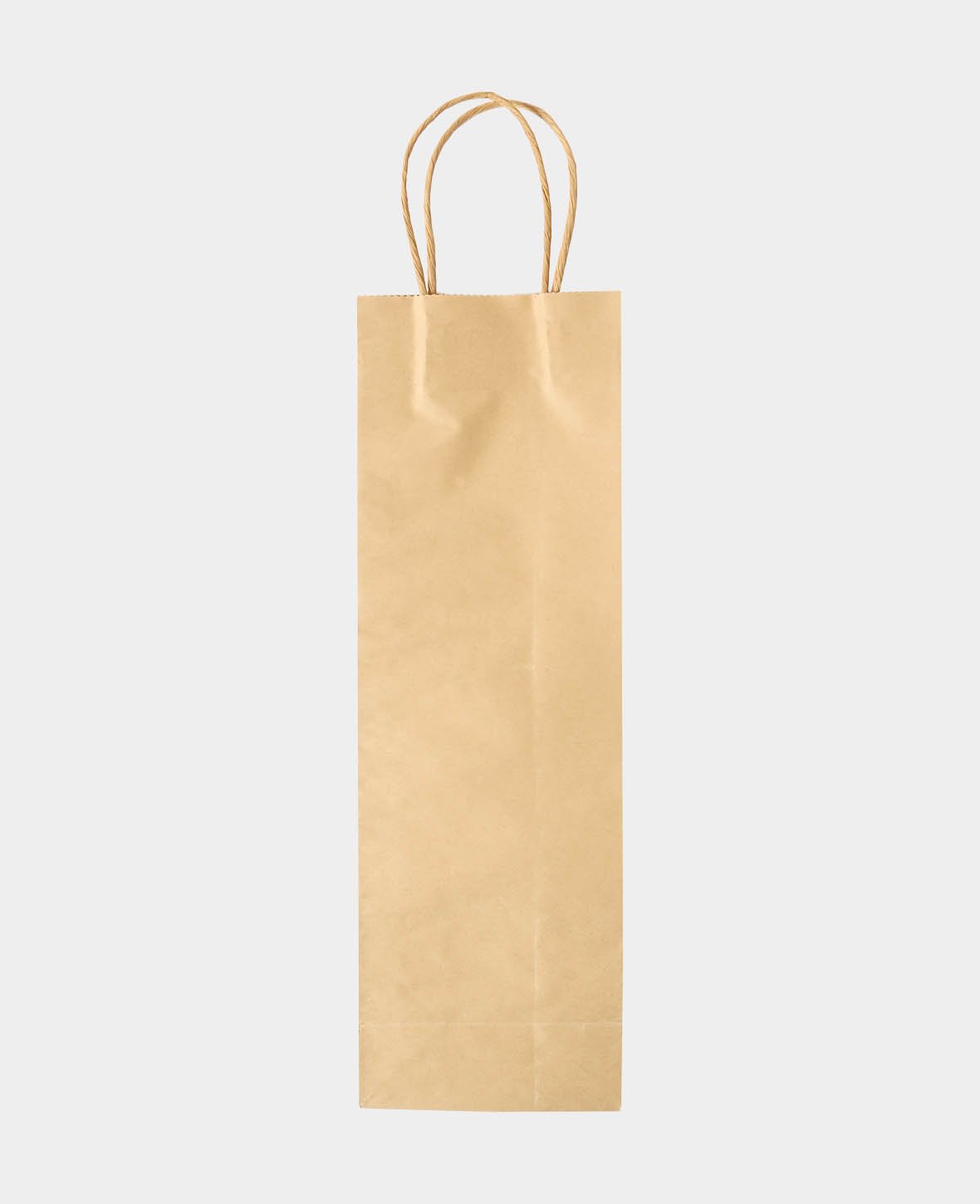 Sac en papier pour bouteilles de vin, brun, 12 x 37 x 8 cm