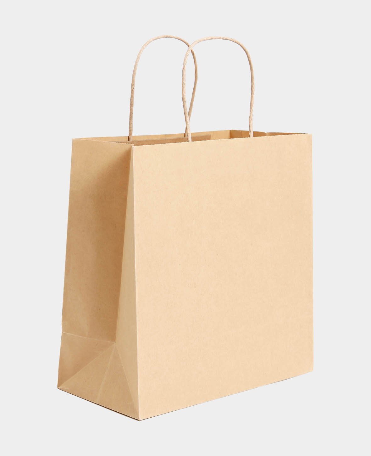 Sac en papier, emballage cadeau, marron, 27 x 27 x 13 cm