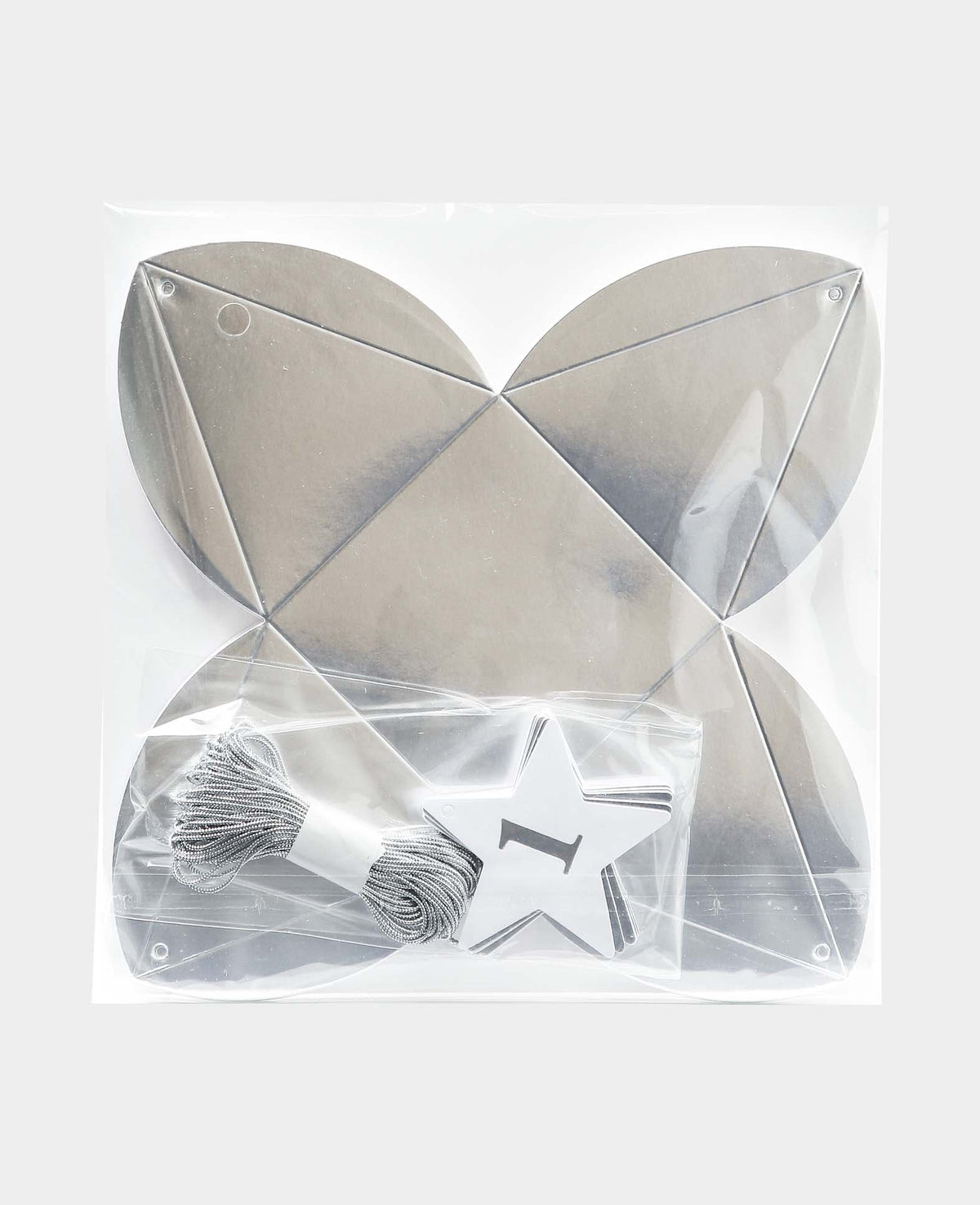 Boîtes Calendrier de l'Avent Argent/Blanc, 8×8×8 cm, 49 p.