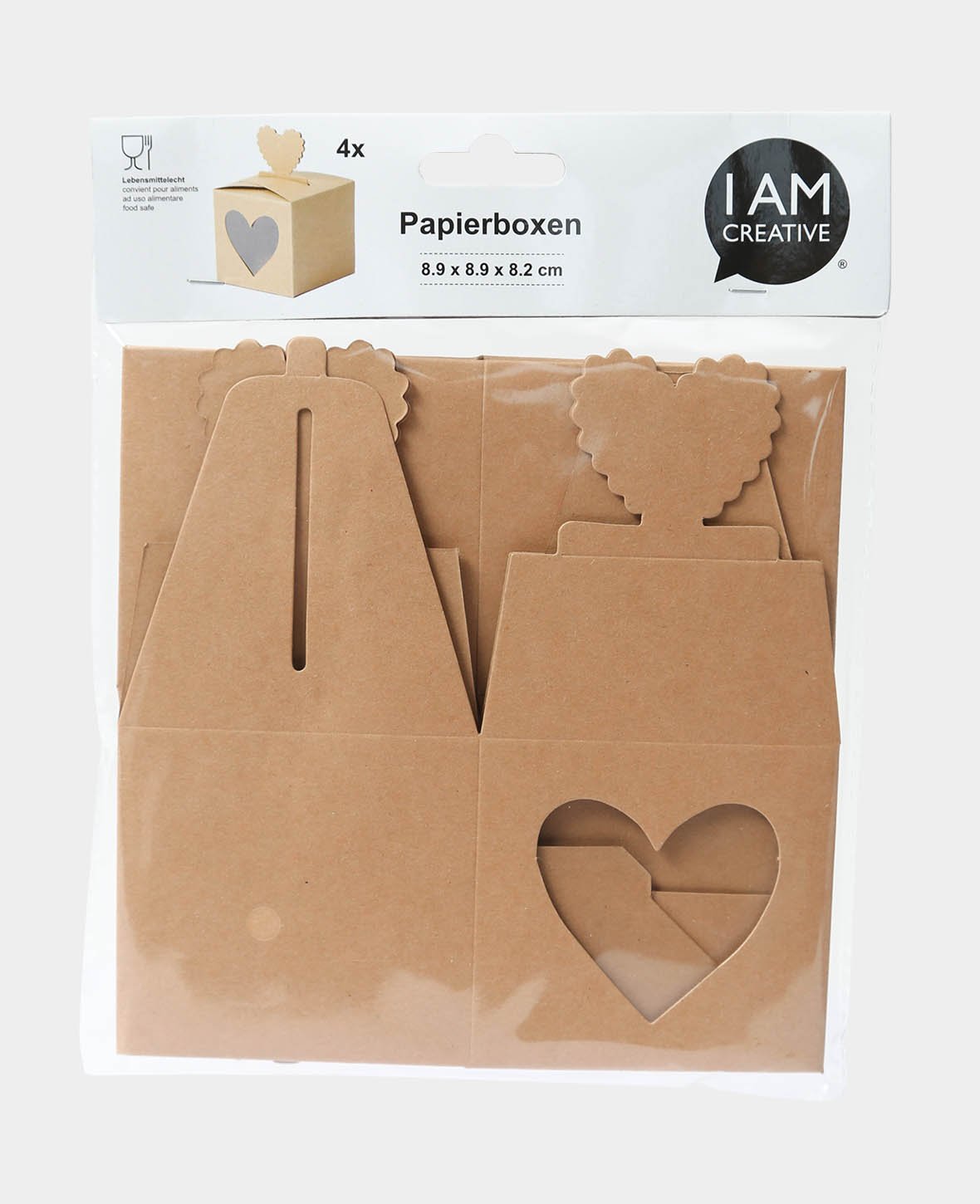 Boîtes en papier 8.9 x 8.9 x 8.2 cm, 4 p.
