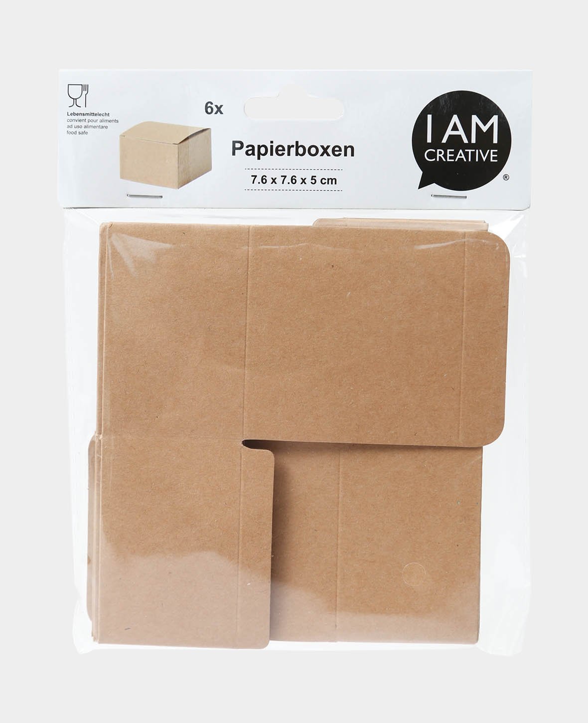 Paper boxes 7.6 x 7.6 x 5 cm, 6 pcs.