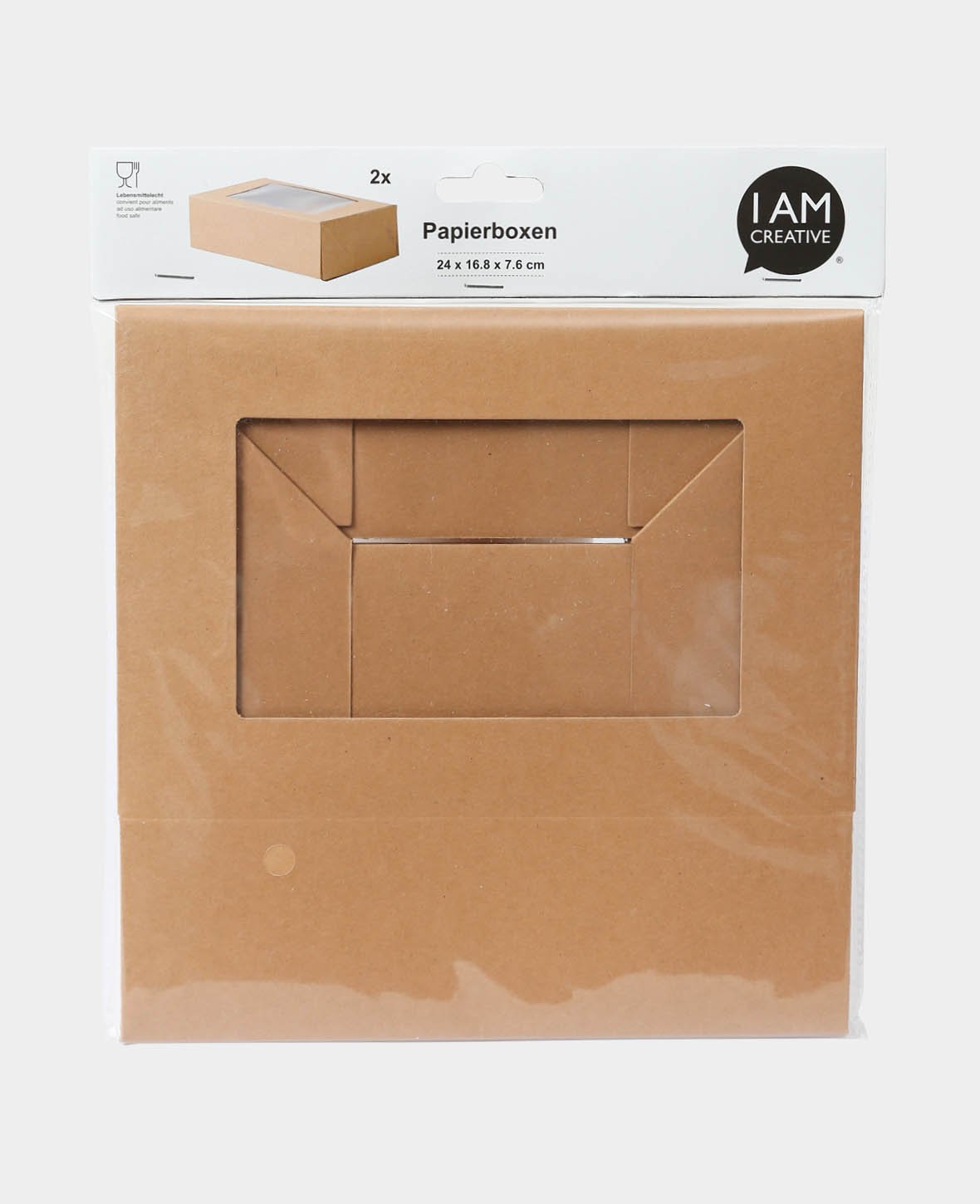 Boîtes en papier 24 x 16,8 x 7,6 cm, 2 pces