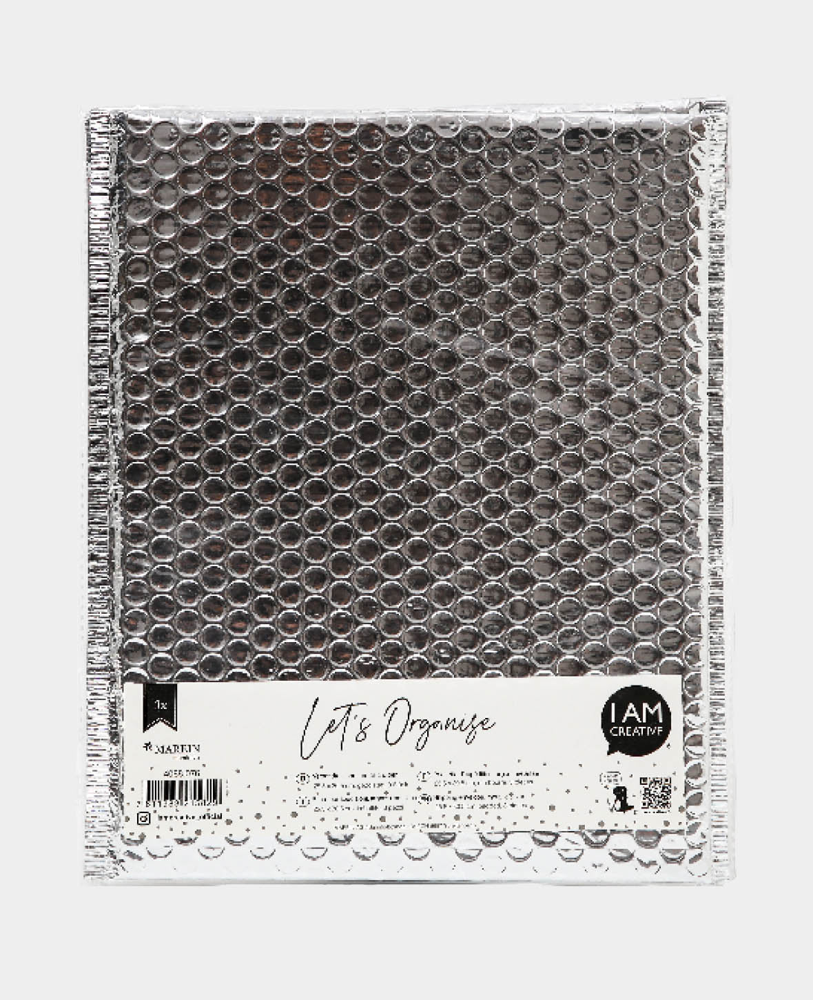 Sachets cadeaux métallisés argentés, enveloppes matelassées, argentées, 30 x 25 x 0.5 cm, 3 pièces.