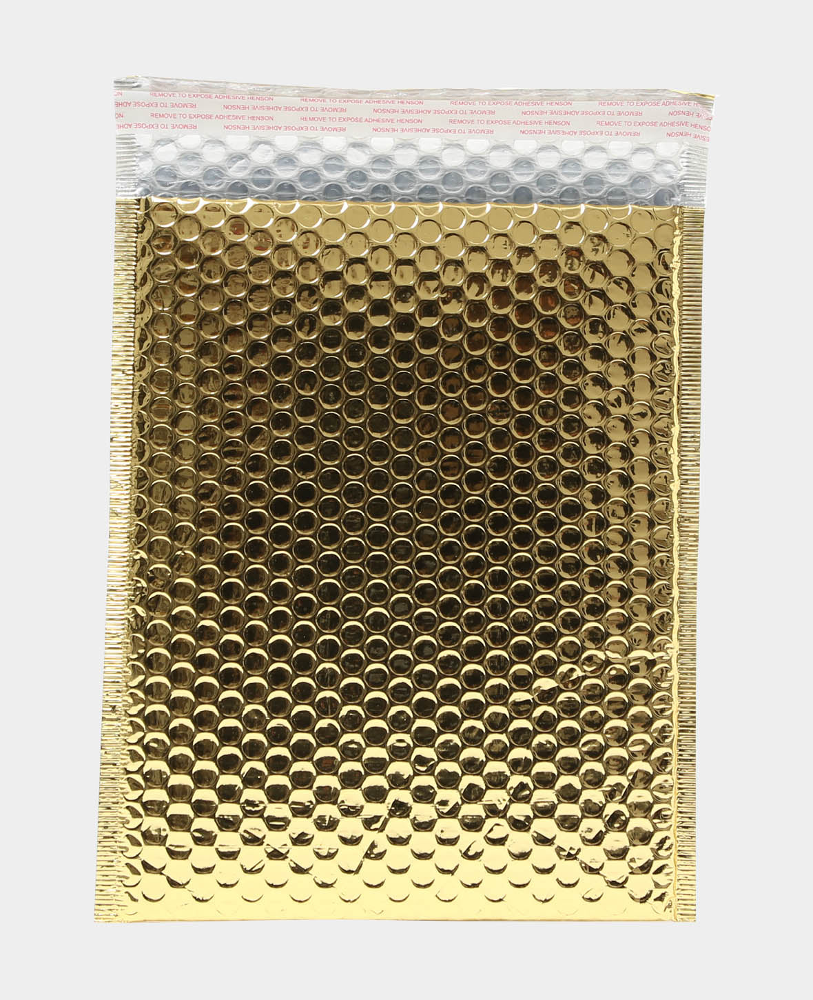 Sachets cadeaux or métallisé, enveloppes à bulles, or, 30 x 25 x 0.5 cm, 3 pièces