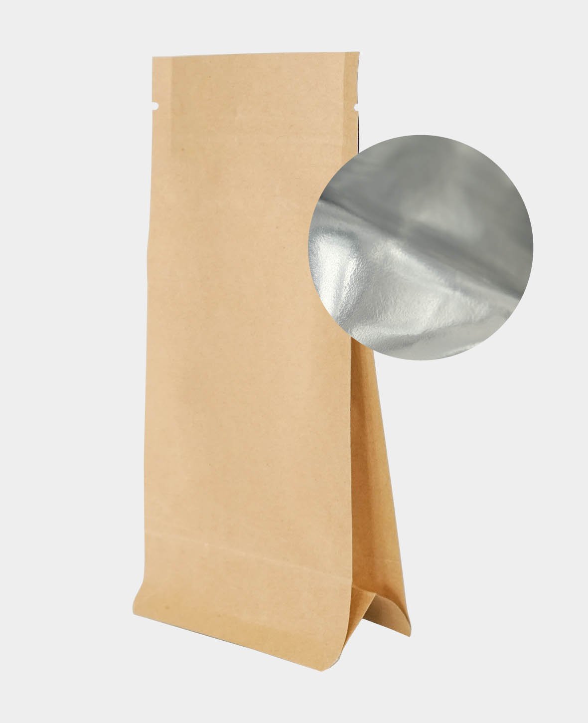 Sachets en papier, 10 x 20 x 6 cm, sacs en papier avec revêtement pour aliments et cadeaux à décorer soi-même, marron, 5 p.