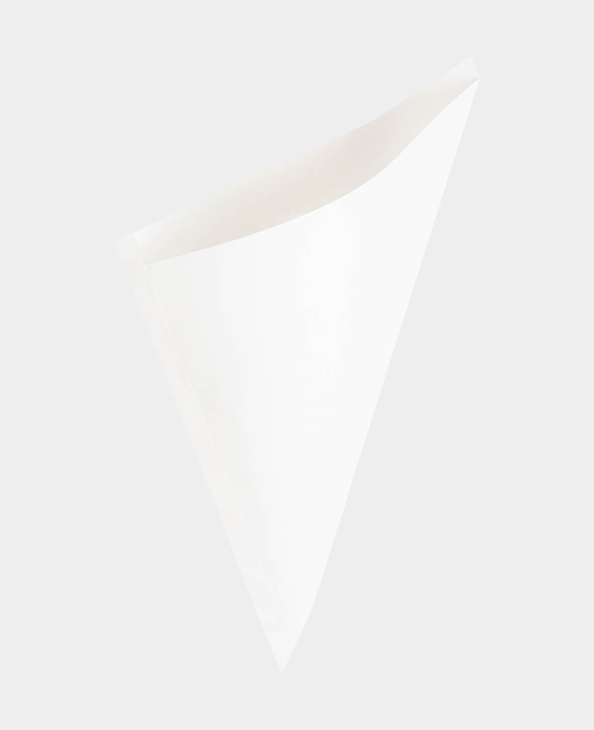 Spitzbeutel, Papiertüten mit Kegelform für Leckereien wie gebrannte Mandeln, Marroni, Kekse und andere Köstlichkeiten, 17 x 17 cm, Weiss, 15 Stk.