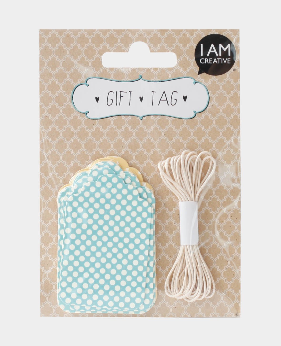 Gift Tags, Blue & Yellow with Dots, 12 pcs.