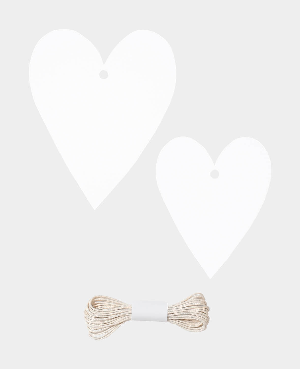 Étiquette BOHO, cœur, 20 pièces et 3 m de ficelle