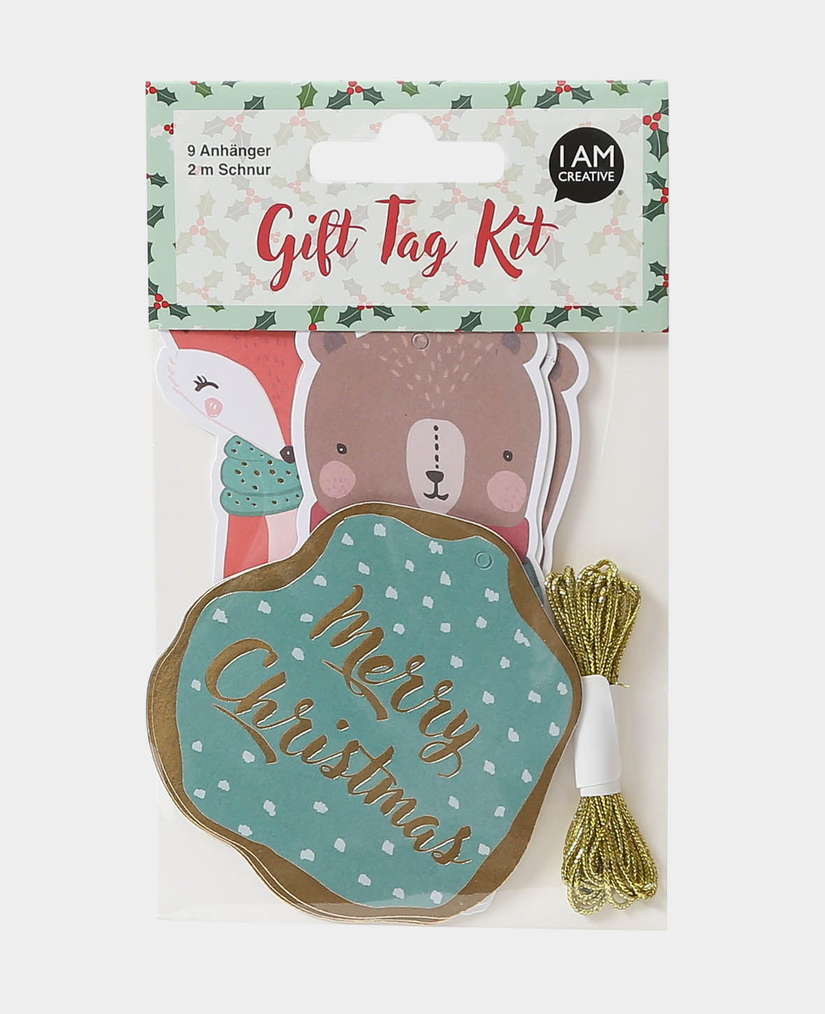 Kit d'étiquettes cadeaux, Ours, Renard & Joyeux Noël, 9 p.