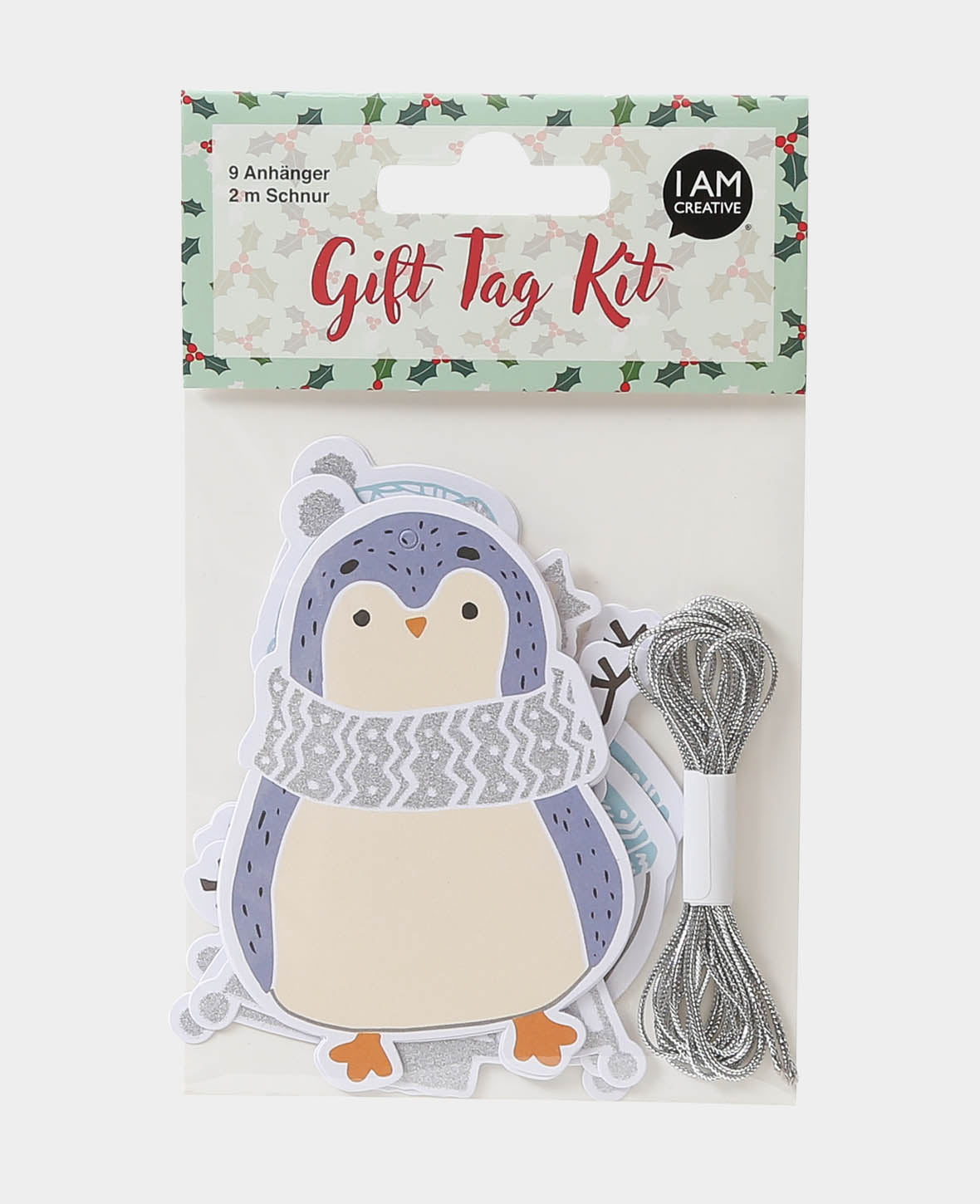 Kit d'étiquettes cadeaux, bonhomme de neige, sapin et pingouin, 9 p.