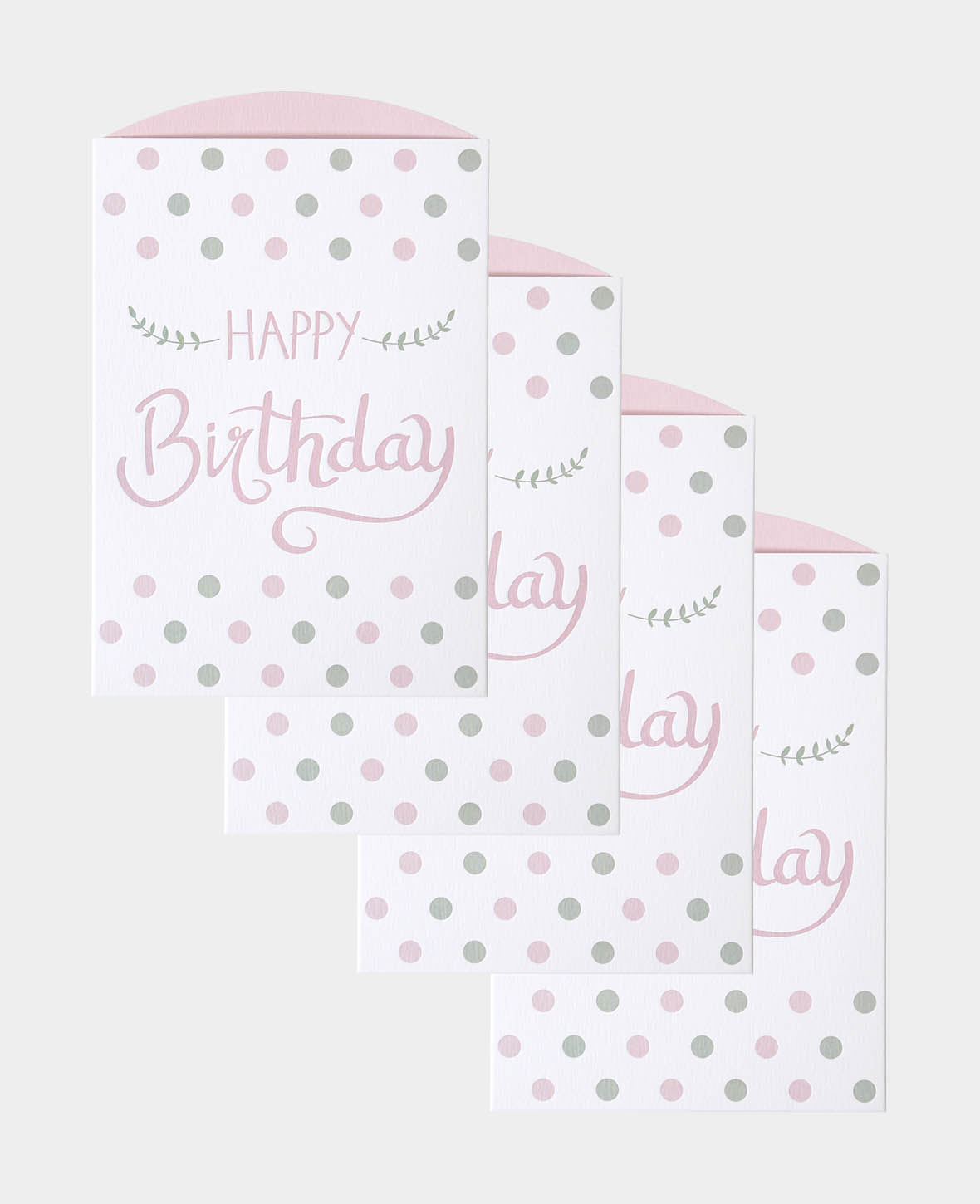 Happy Birthday Card Set, 8 pieces.