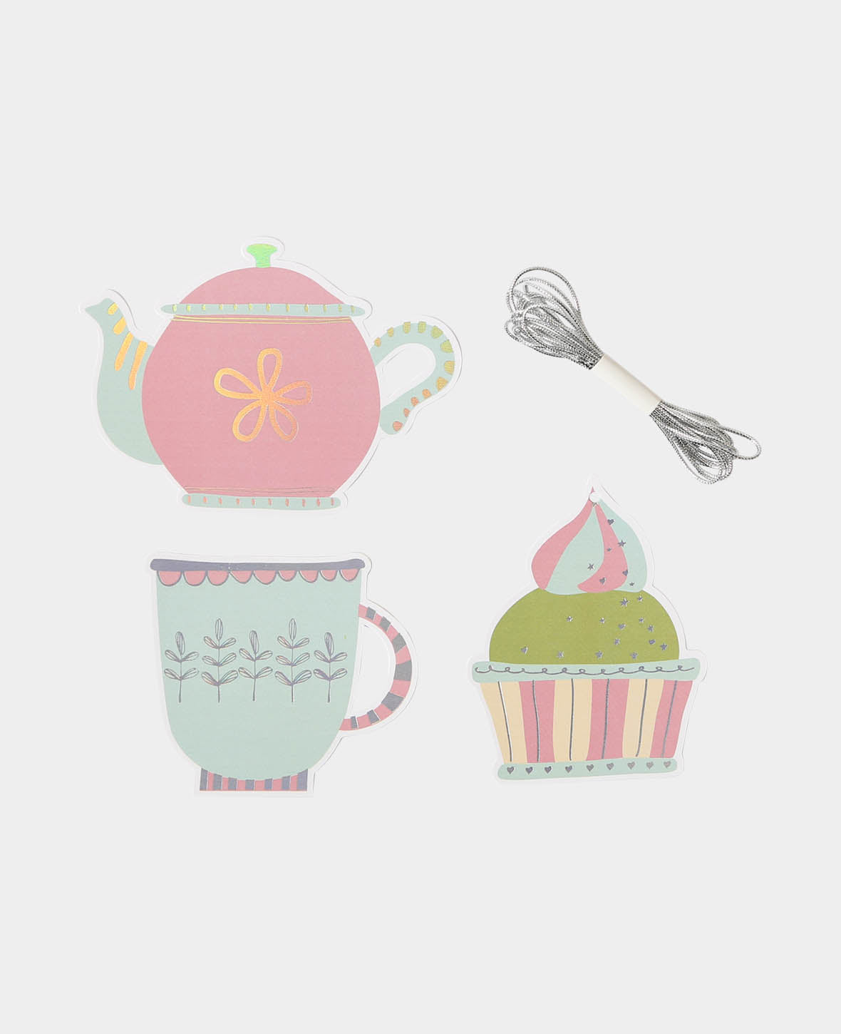Étiquette cadeau, cupcake, 9 pces.