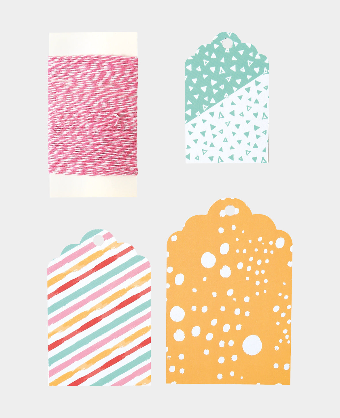 Ensemble d'étiquettes cadeaux Colorful, 30 pièces