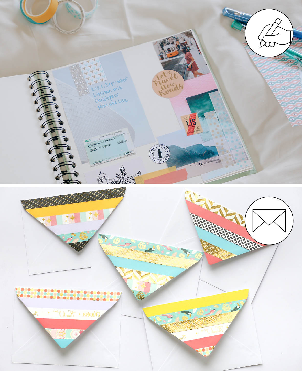 Washi Tape Set 4, 5 Stk., Masking Tape