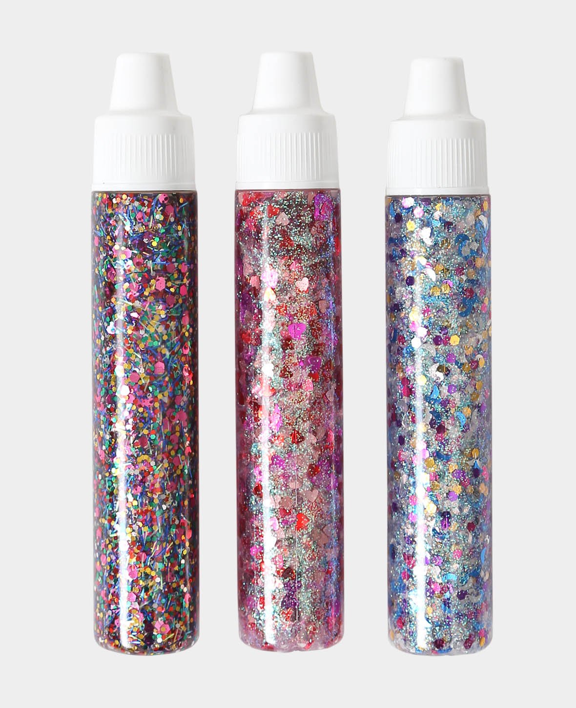 Glitter Glue with Sequins, 3 pcs.