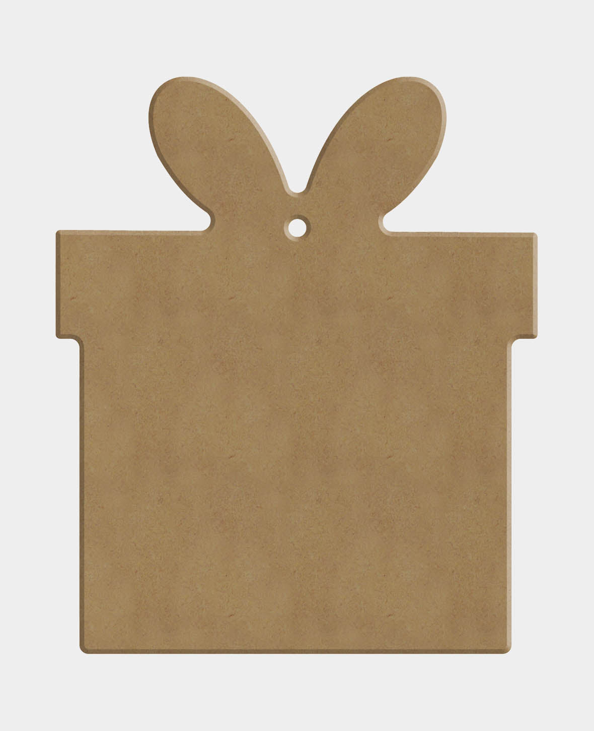MDF Decorative Gift, 11 x 0.5 x 13 cm, Brown, 1 pc.