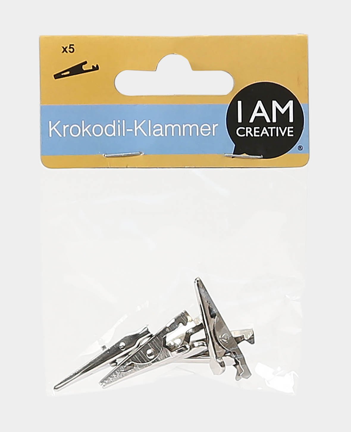 Pince crocodile, pinces crocodiles pour porte-cartes et porte-photos avec fixation à pince, argent, 35 mm, 5 pièces.