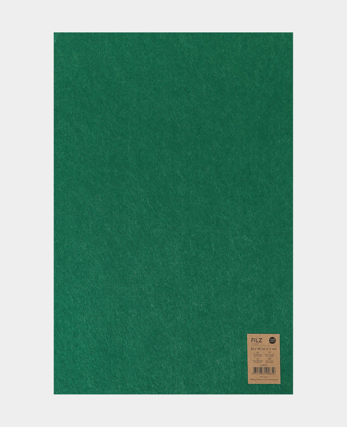 Feutre, vert sapin, 30 x 45 cm x 3 mm, 1 pièce