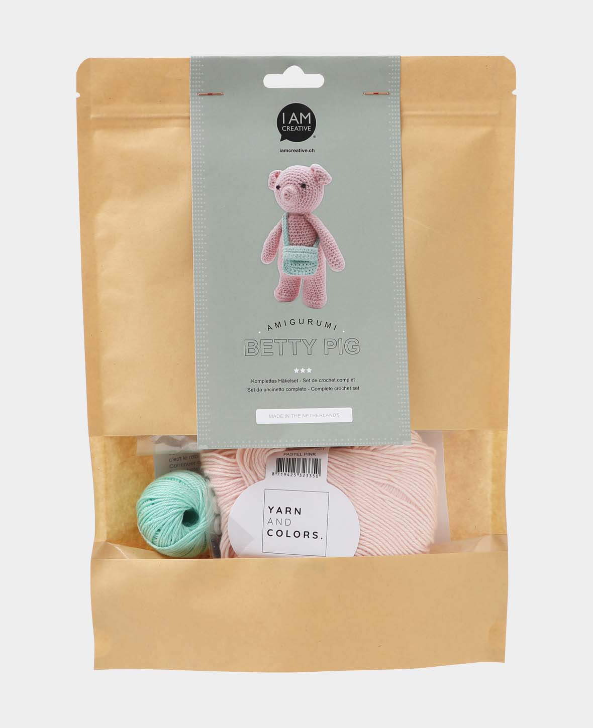 Arigumi / Crochet Kit Betty Pig, Piggy incl. Instructions