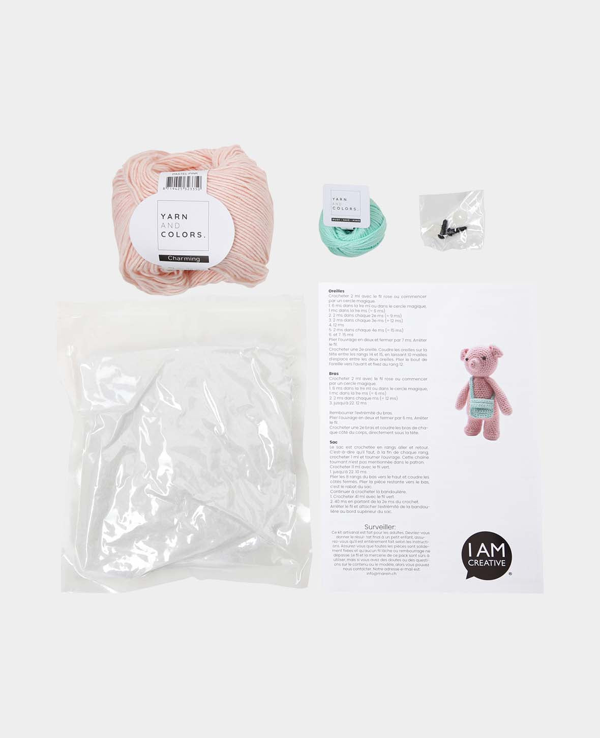 Arigumi / Crochet Kit Betty Pig, Piggy incl. Instructions