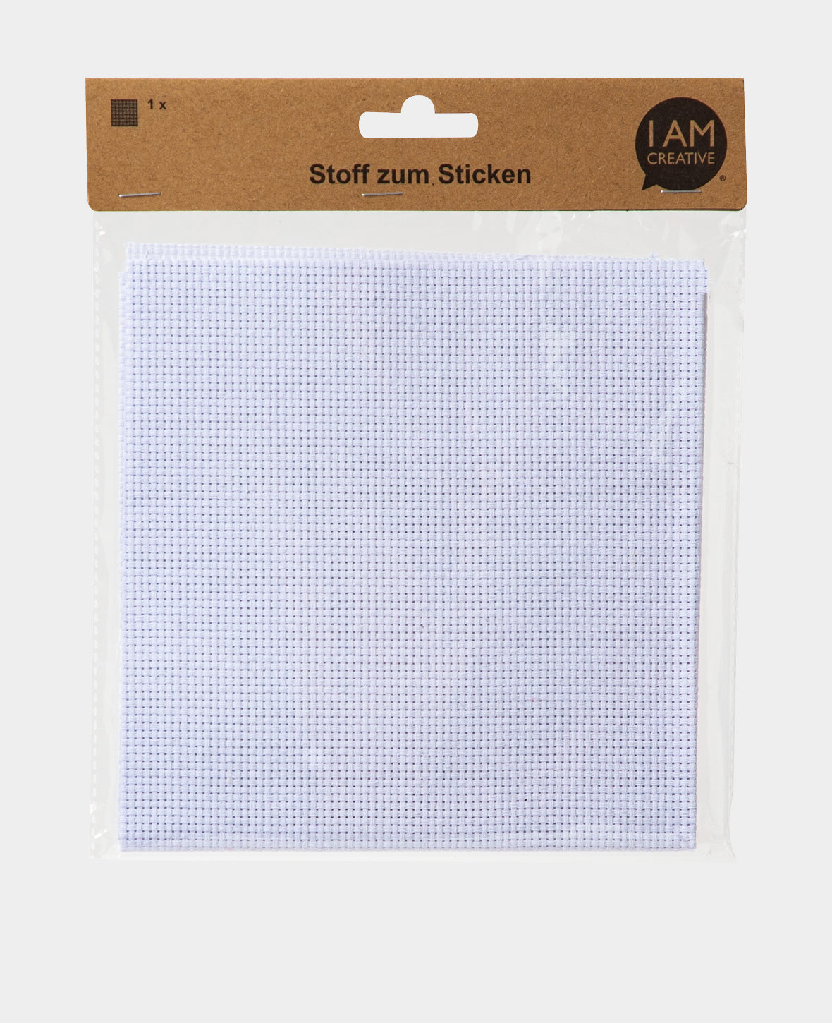 Toile à broder, 35 x 35 cm, 11ct, tissu à broder en polyester pour broderie avec fils colorés, blanc