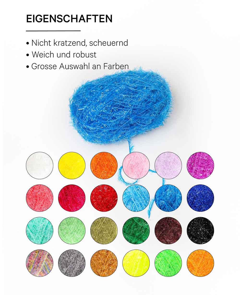 Scrubbi, Garn zum Häkeln & Stricken von Spülschwämmen, blau, 50 g, 90 m