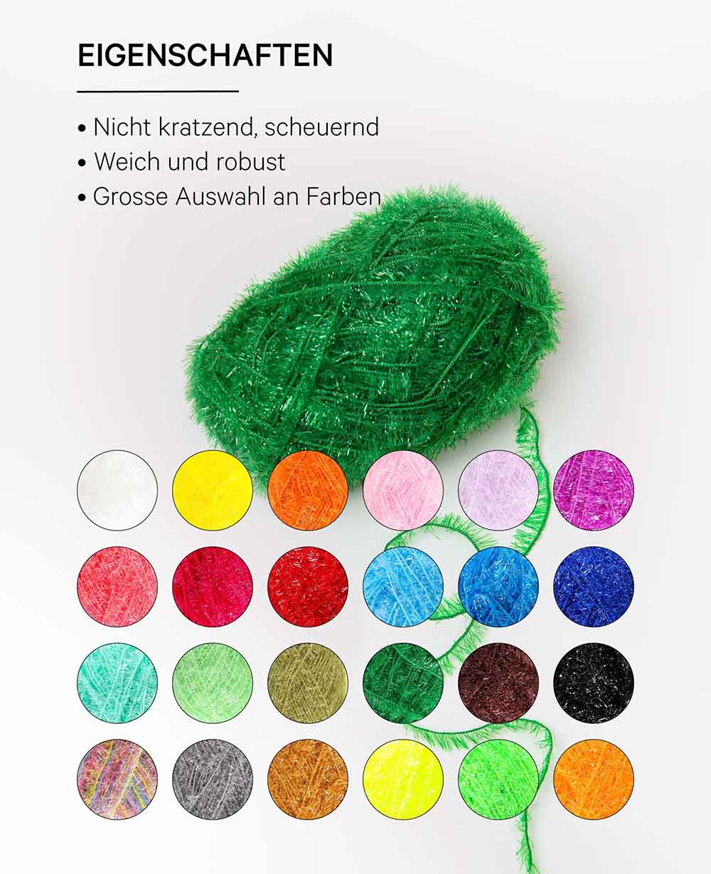 Scrubbi, Garn zum Häkeln & Stricken von Spülschwämmen, grün, 50 g, 90 m