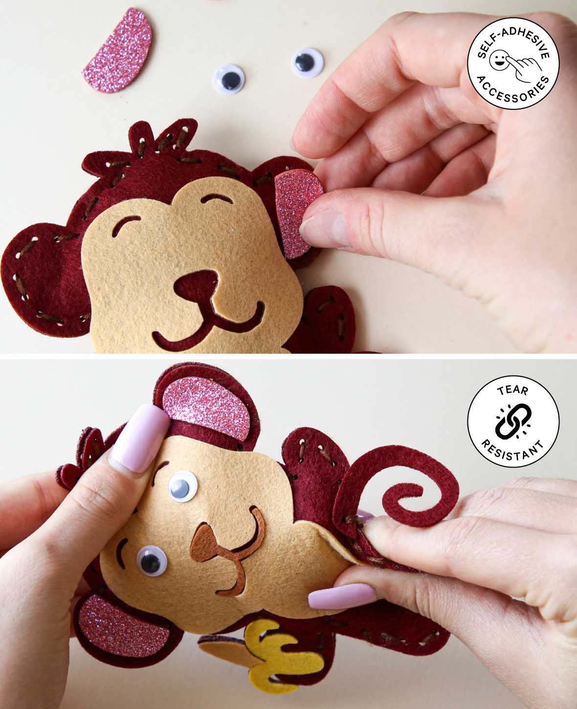 Felt Sewing Kit Sea Creatures, Complete Set incl. Accessories & Instructions, Children aged 6+, Multicolored, 84-piece.