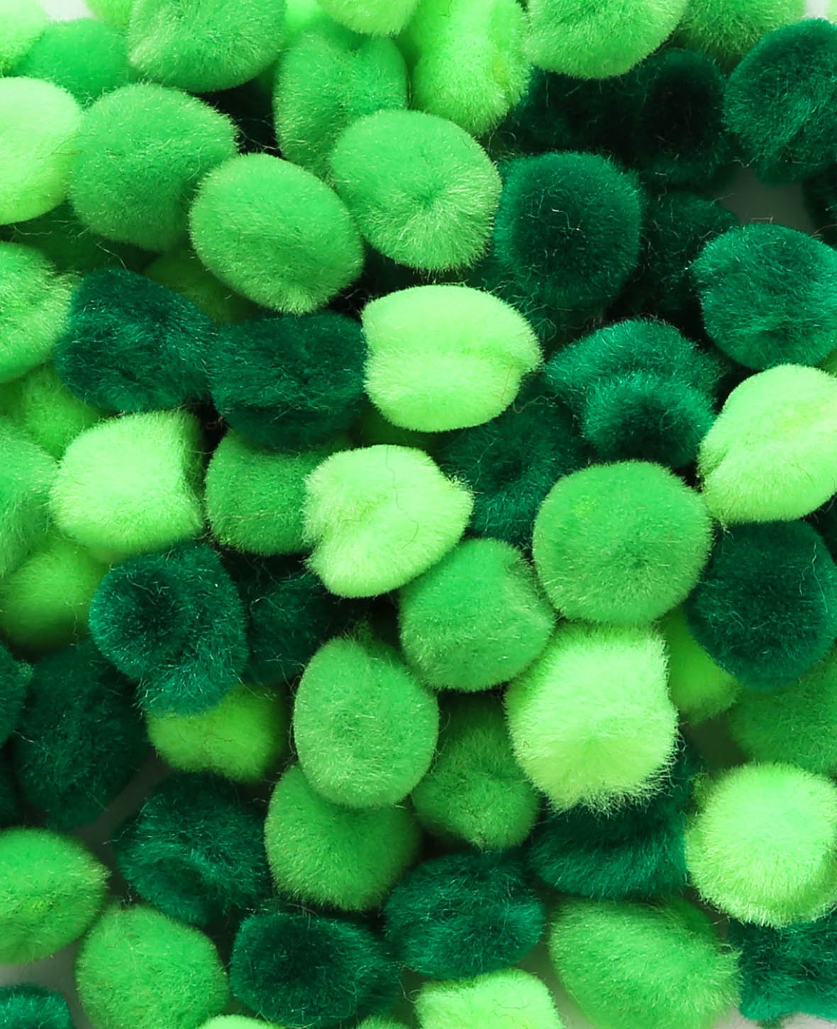Pompons, Grün, ø 10 mm, 100 Stk.