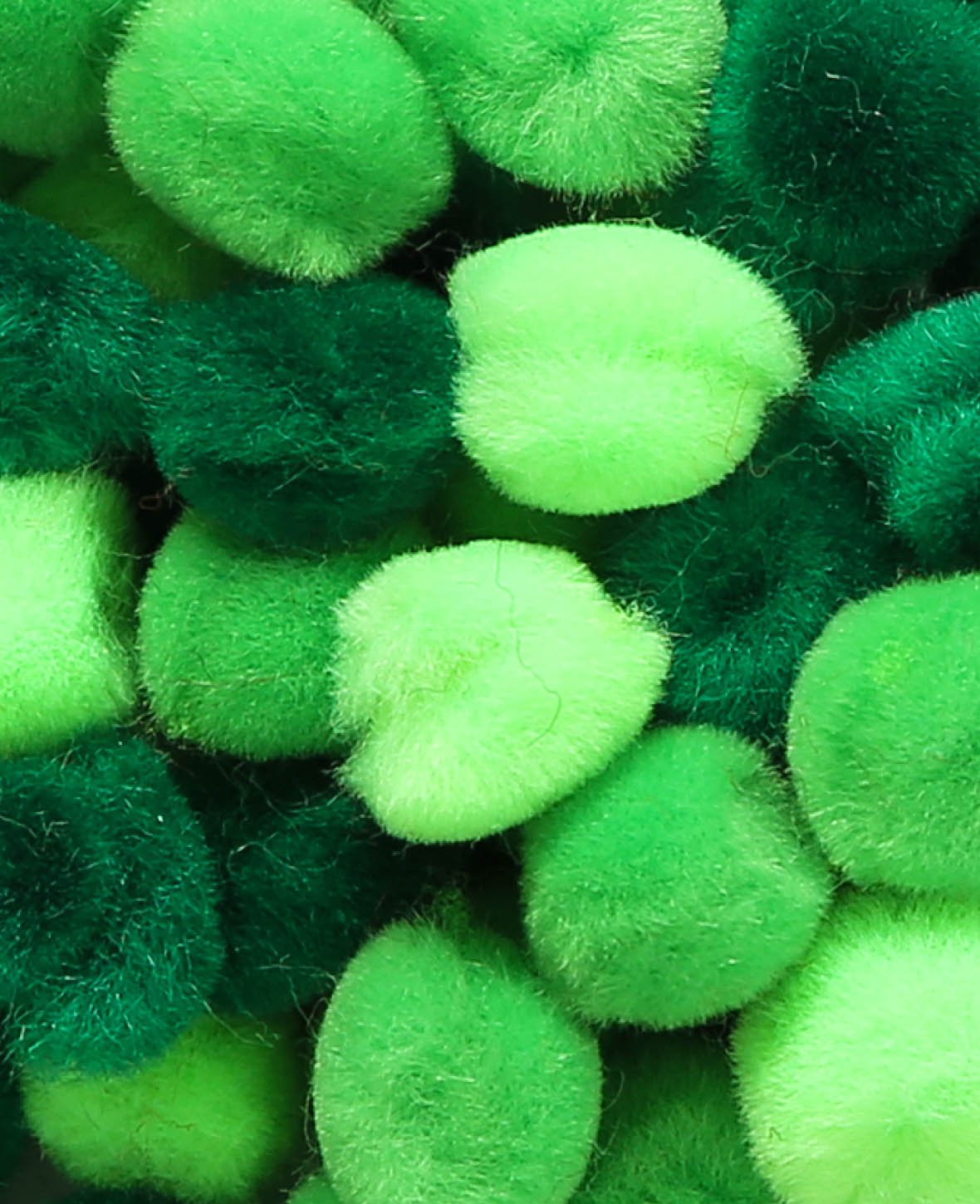 Pompons, Grün, ø 20 mm, 30 Stk.