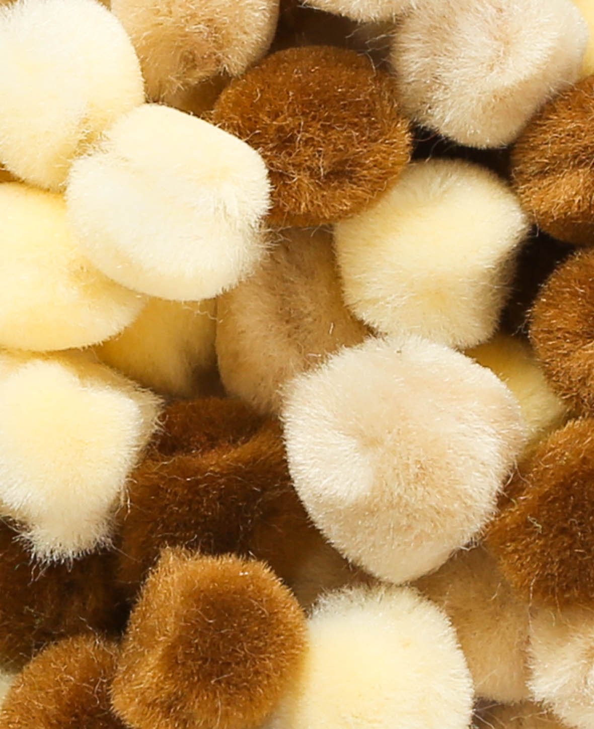 Pompons, Braun, ø 20 mm, 30 Stk.