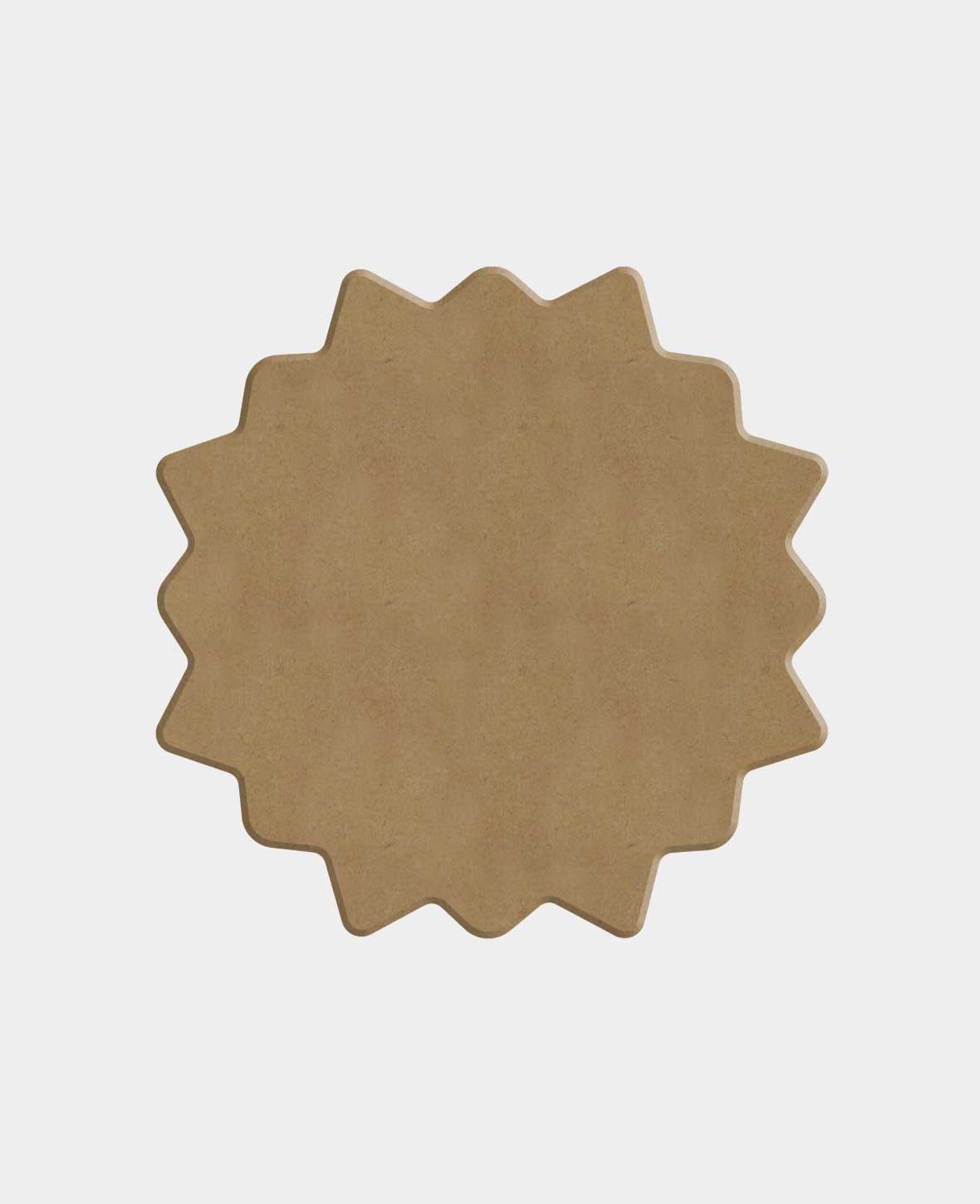 MDF natural, sun, 10x10cm