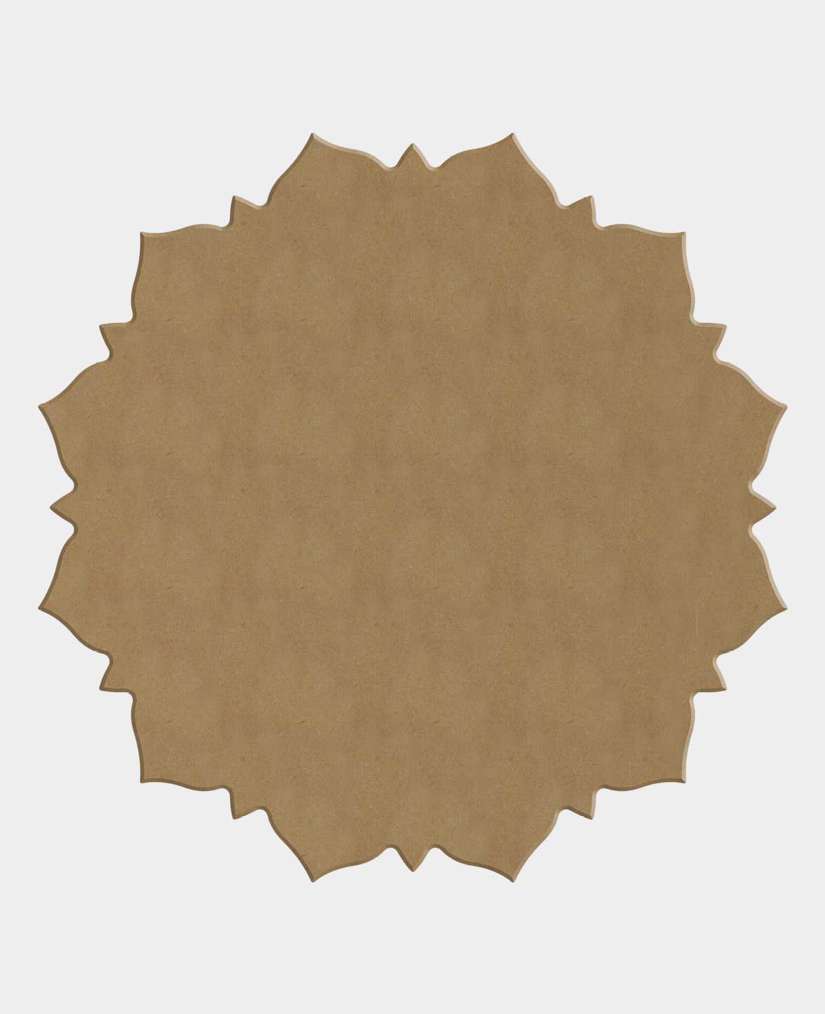 MDF naturel, soleil, 20x20cm