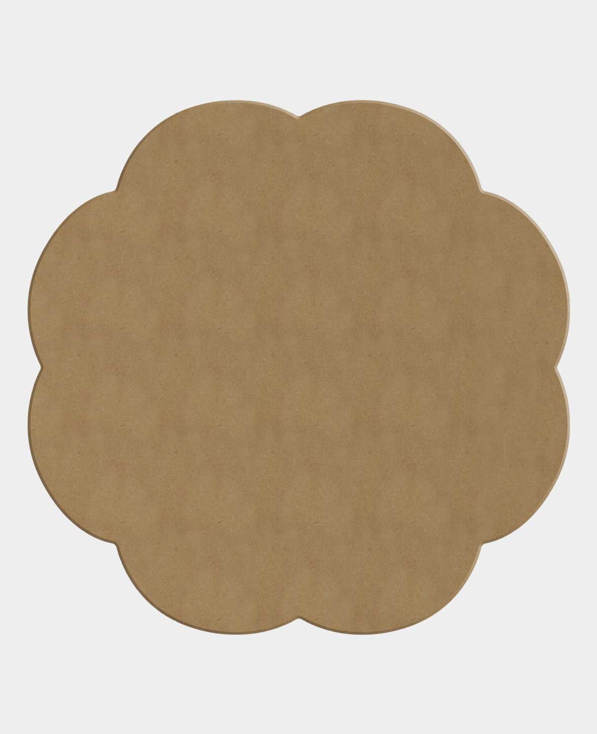 MDF brut, fleur 2, 20x20cm