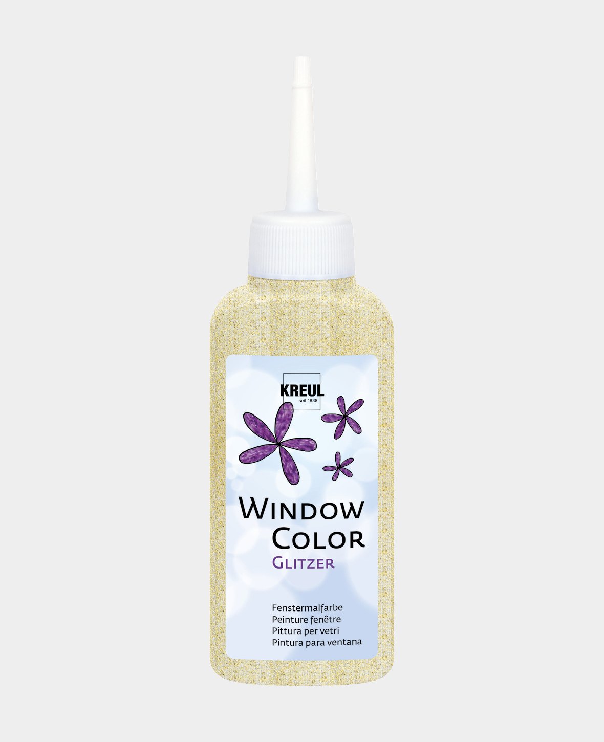 KREUL Window Color Glitter, Gold, 80 ml