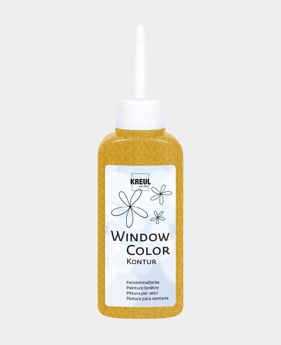 KREUL Window Color Konturenfarbe, Gold, 80 ml