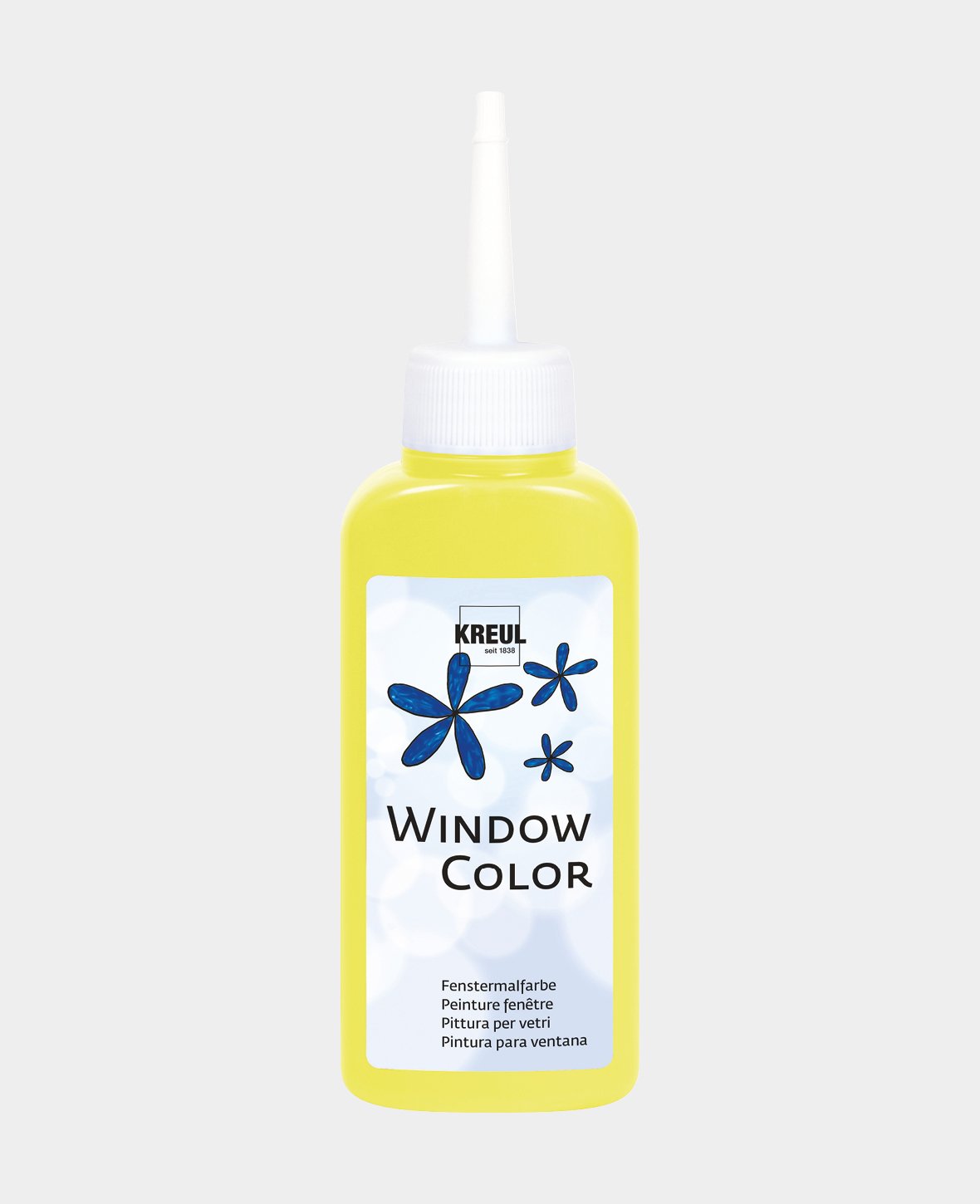 KREUL Window Color, Leucht-Gelb, 80 ml