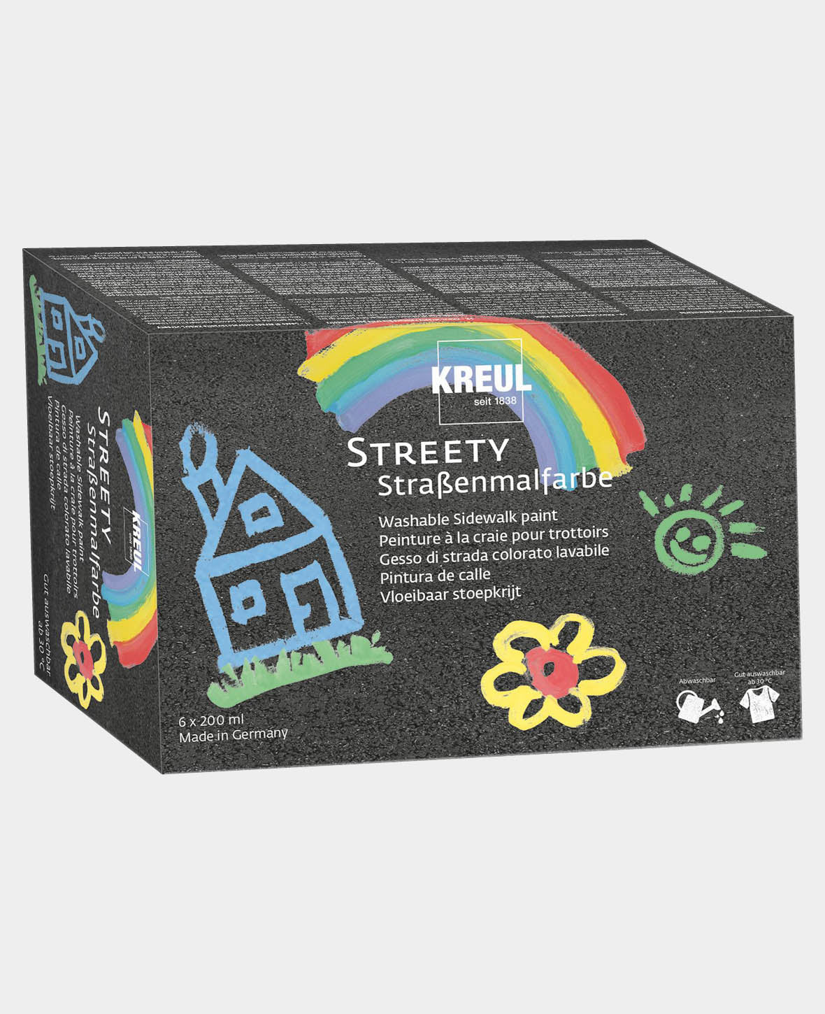 Streety Strassenmalfarbe, 6er Set 200 ml