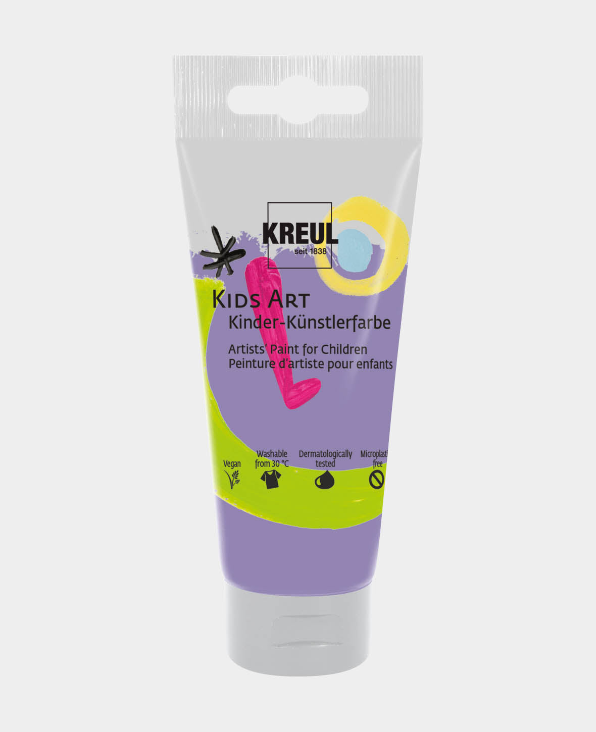 KREUL Kids Art Kinder-Künstlerfarbe, Violett, 75 ml, 1 Tube