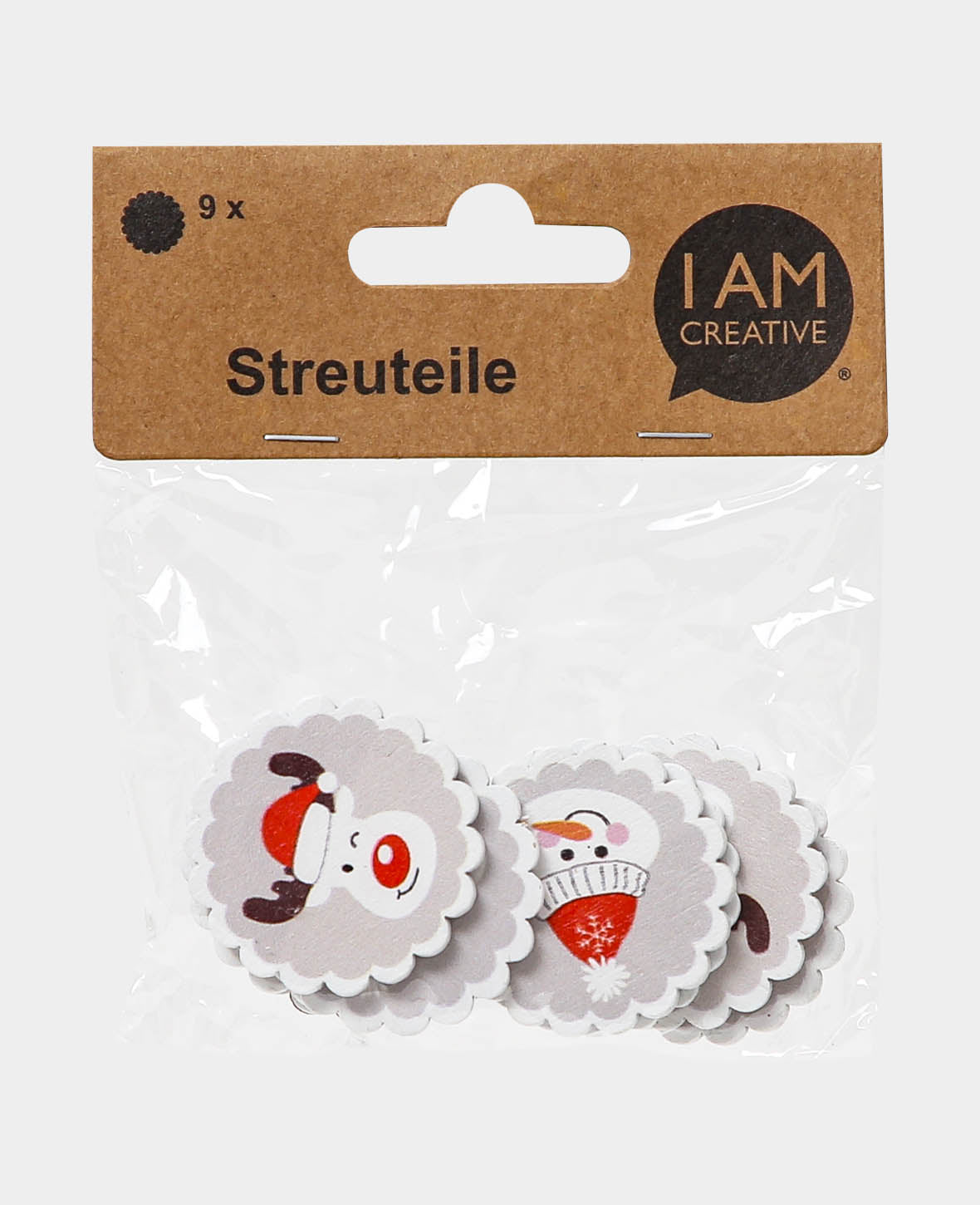 Streuteile Polar II, Natur, ca. ø 3.8 cm, 9 Stk.