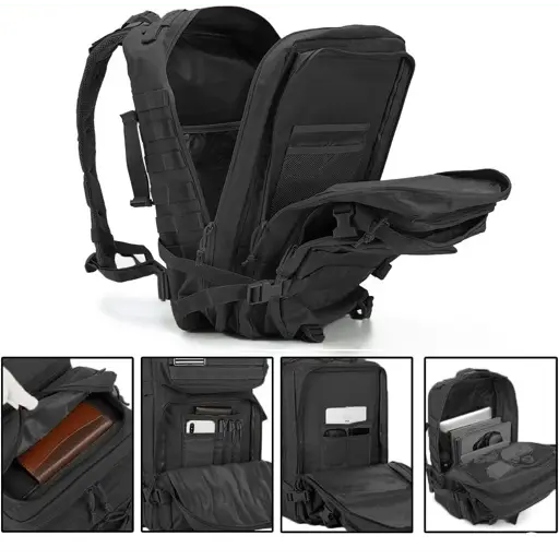 (45L) Sac à dos militaire tactique MOLLE Système extérieur Camping Sac à dos